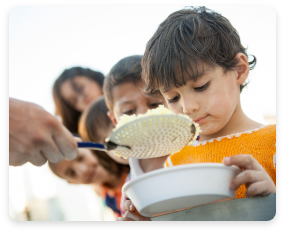 hungry children